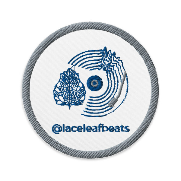 Lace Leaf Beats Embroidered Patch