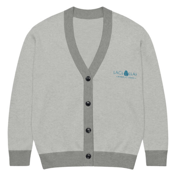 Lace Leaf - Knitted Cardigan Gray - Image 13