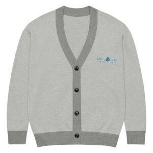 Lace Leaf - Knitted Cardigan Gray