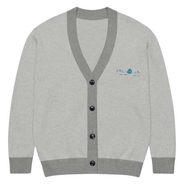 Lace Leaf - Knitted Cardigan Gray