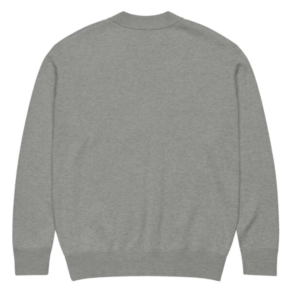 Lace Leaf Knitted Cardigan Gray - Image 10