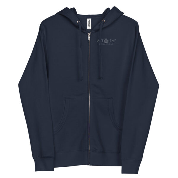Lace Leaf  - Unisex Fleece Zip Up Hoodie